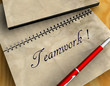 3D Notizblock - Teamwork