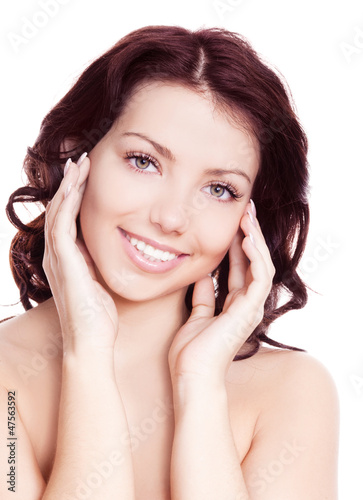 Photo: beautiful brunette woman beautiful brunette woman
