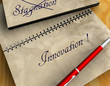 3D Notizblock - Stagnation - Innovation