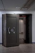 Photo: Bank Vault Door. Safe in stainless steel. Bank Vault Door. Safe in stainless steel.