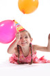 Little girl balloons