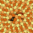 Vector: hedgehog in leaves hedgehog in leaves