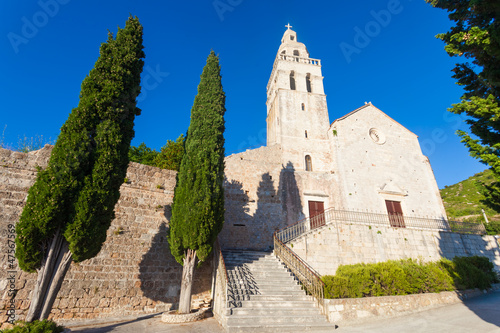 Photo: St. Nikola Church in Town of Komiza on Vis Island Off the Croati St. Nikola Church in Town of Komiza on Vis Island Off the Croati