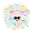 Woman portrait, calendar 2013 concept for your design