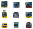 Vector public transport icons