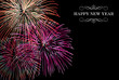 Vector: Happy New Year fireworks background Happy New Year fireworks background