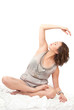Photo: Young woman practicing yoga Young woman practicing yoga