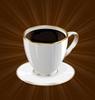 Vintage background with coffee cup