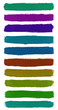 Colorful watercolor hand painted brush strokes