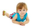 cute little boy, isolated on white