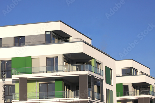 Photo: new apartments with blue sky new apartments with blue sky
