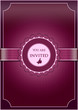 Purple  abstract invitation