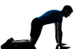 man exercising workout fitness posture