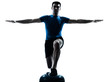 Photo: man exercising workout fitness posture man exercising workout fitness posture
