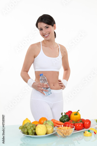 Photo: Woman living a healthy lifestyle Woman living a healthy lifestyle