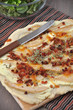 Birnen Speck Flammkuchen