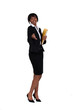 Friendly businesswoman holding her hand out for a handshake