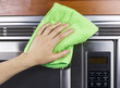 Cleaning Kitchen Appliance Fan Vents on Microwave Oven