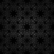 Abstract black swirls, seamless pattern