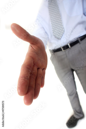 Photo: Man handing out hand Man handing out hand