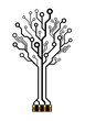 Vektor: Vector technology tree for logo or icon Vector technology tree for logo or icon