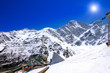 Beautiful view of mountains in the Elbrus area.