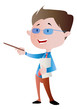 Teacher with a Pointer, illustration