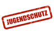 Grunge Stempel rot JUGENDSCHUTZ