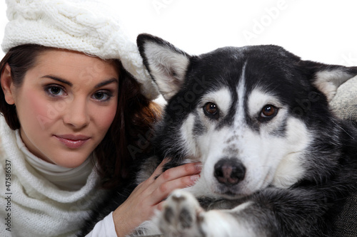 Photo: Woman with dog Woman with dog