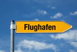 Photo: Pfeil mit blauem Himmel FLUGHAFEN Pfeil mit blauem Himmel FLUGHAFEN