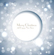 vector shiny holiday background with snowflakes and frame