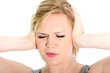 Woman suffering from a headache
