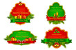 Vector: vector illustration of Christmas template with different object vector illustration of Christmas template with different object