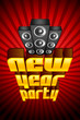 vector illustration of New Year Party poster