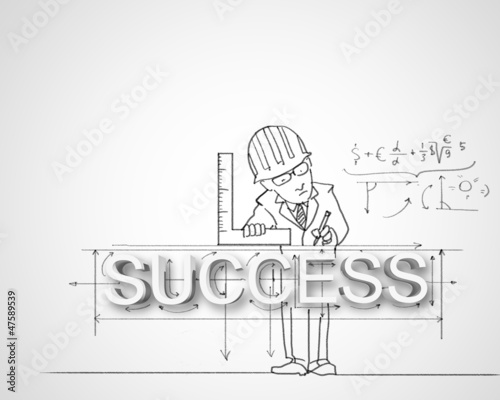 Photo: Drawing about success in business Drawing about success in business