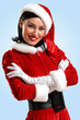 Attracive girl in santa clothes
