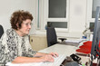 Grandma in Office