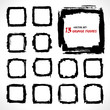 Set of grunge vector frames