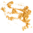 Crushed eyeshadow isolated on white background