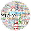 Illustration: pet shop word collage pet shop word collage