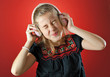 Photo: little girl enjoying music little girl enjoying music