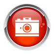 button web settings sign red