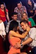 Young couple embracing in cinema
