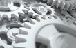 Uhrwerk Detail Silber