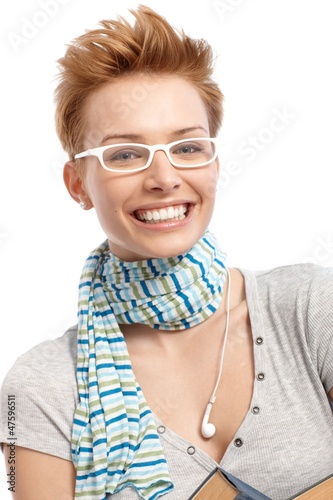 Photo: Closeup portrait of happy woman Closeup portrait of happy woman