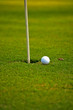 golf ball on lip of cup