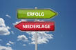 Erfolg oder Niederlage