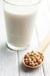 soy beans and soymilk