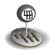 Vector: Manual gearshift Manual gearshift