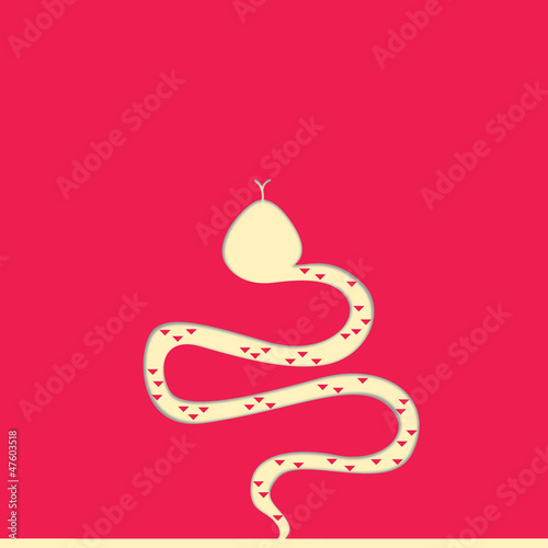 Illustration: Happy Chinese New year 2013 : year of the snake Happy Chinese New year 2013 : year of the snake